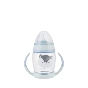 Copo Com Bico De Silicone 200ml Happy Face Blue - Kikka Boo