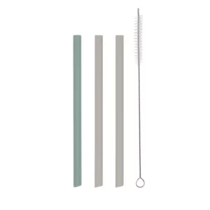 Kit 3 Canudos Silicone Platinum Mix - Kikka Boo