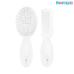Escova e Pente Branco - Pimpolho