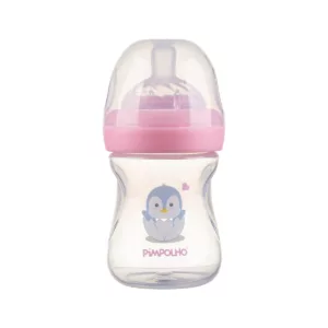 Mamadeira Serena Pinguim Rosa 150ml - Pimpolho