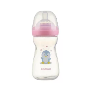 Mamadeira Serena Pinguim Rosa 260ml - Pimpolho