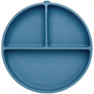 Pratinho Em Silicone Com Ventosa Azul Escuro - Buba