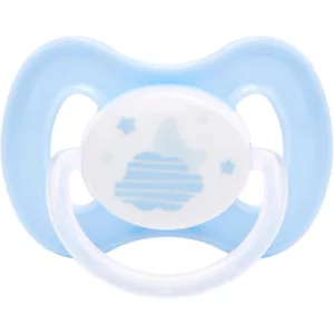 Chupeta Comfort Tam 1 Noturna Nuvem Azul - Buba