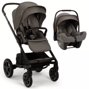 Carrinho Mixx Next Cinza Thunder + Bebê Conforto Pipa Next - Nuna
