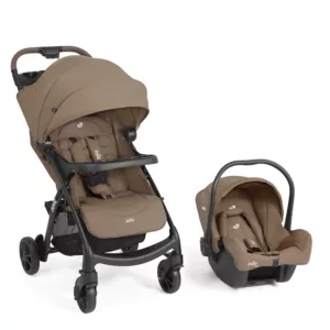 Carrinho Travel System Muze + Juva Bebê Conforto Areia Toffee - Joie