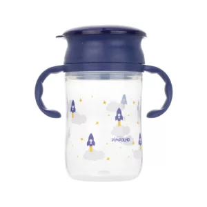 Copo De Treinamento 360° 330ml Foguete Azul - Pimpolho