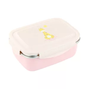 Lancheira Bento Box Girafa Rosa 550ml - Pimpolho