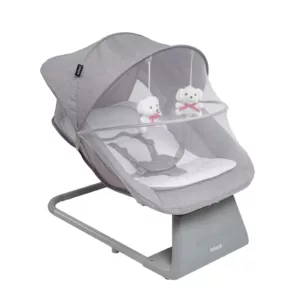 Cadeira De Balanço Automático Vivaldi Cinza - Infanti