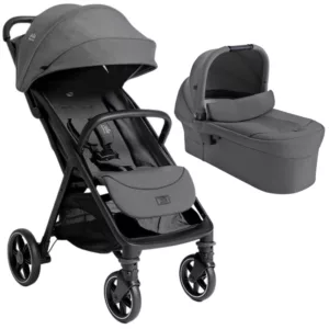 Carrinho de Bebê Parcel LX Chumbo Ebony + Moisés Ramble XL Signature - Joie