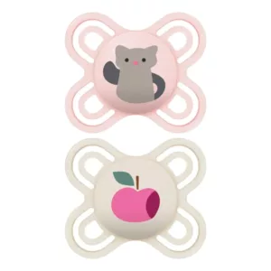Kit Chupeta Perfect Start 0-2m Rosa e Branca - Mam