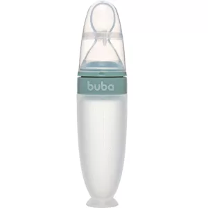 Colher Dosadora Em Silicone Com Ventosa Verde - Buba