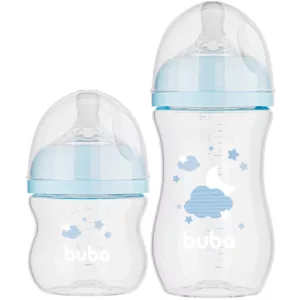 Kit 2 Mamadeiras Easy Flow Nuvem Azul - Buba