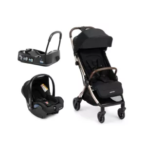 Carrinho Travel System Eva 3 Trio Essential Black Champagne - Maxi-Cosi