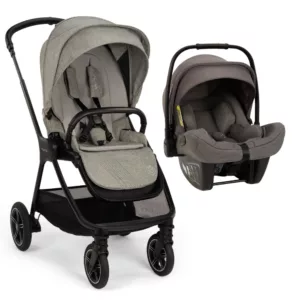 Carrinho de Bebê Triv Next BMW Cinza Graphene + Bebê Conforto Pipa Next Cinza Thunder - Nuna