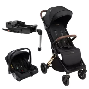 Carrinho TS Nivola Duo Preto Solar + Base Isofix Zion Preta - Infanti