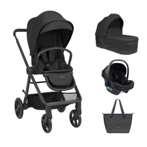 Carrinho De Bebe Mia 3 Em 1 Black - Kikka Boo