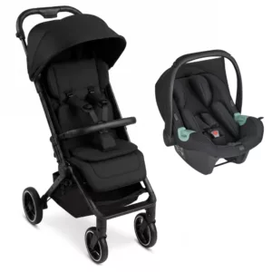 Carrinho Ping 3 Trekking Deep Black + Bebê Conforto Tulip - Abc Design