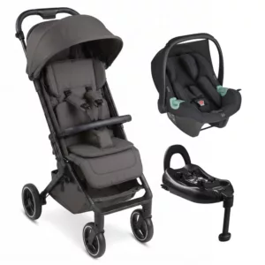 Carrinho Ping 3 Trekking Nut + Bebê Conforto Tulip + Base Isofix - Abc Design
