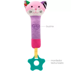 Buzininha com Mordedor Happy Zoo Gatinha - Buba