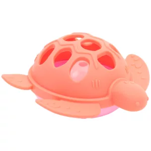 Mordedor Em Silicone Tartaruga Rosa - Buba