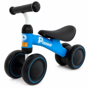 Bicicleta de Equilíbrio 4 Rodas Yupi Azul – Passear