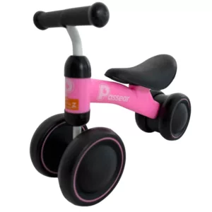 Bicicleta de Equilíbrio 4 Rodas Yupi Rosa – Passear