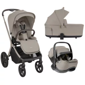 Carrinho De Bebe Goya 2 Em 1 Platinum Champagne + Moisés + Bebe Conforto I Class - Kikka Boo