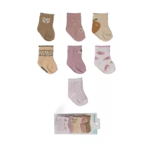 Kit Meia Semaninha Estampada 0-6m - Pimpolho