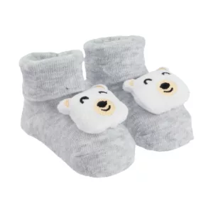 Meia Bichinho Urso Polar Led 0-4m - Pimpolho