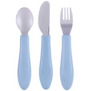 Kit 3 Talheres BubaZoo Azul - Buba