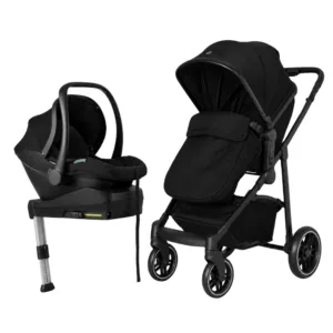 Carrinho De Bebê Duo Street 2 Deep Black + Base Isofix - Abc Design